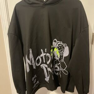 Black Graphic Men's Sweater